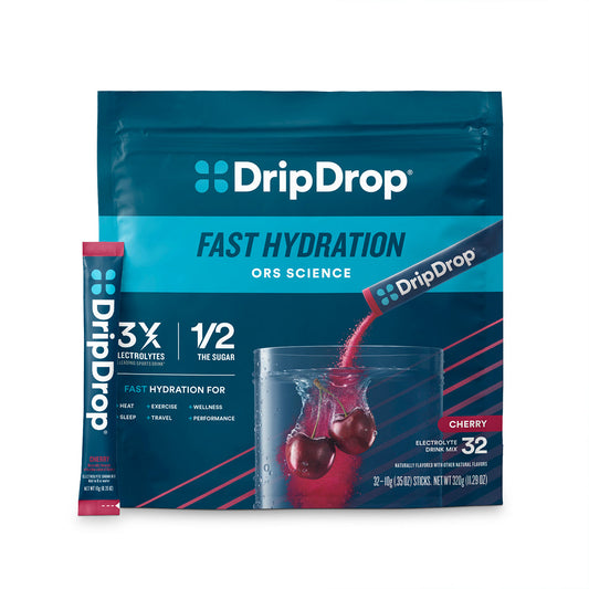 dripdrop-cherry-electrolyte-powder-8-oz-sticks-32-count-x9 eComm-OG-PDP_Hero_Cherry_1200x1200_2026_vFINAL.jpg